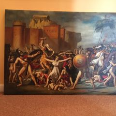 Copy of the famous 1799 painting The Intervention of the Sabine Women