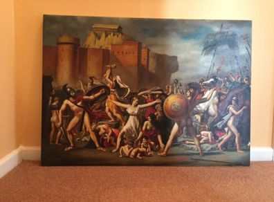 Copy of the famous 1799 painting The Intervention of the Sabine Women