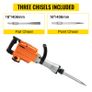 BRAND NEW 1500W Electric Demolition Jack Hammer Drill with 2 Chisels Heavy-Duty Concrete Breaker Chipping Impact Picks Image 7