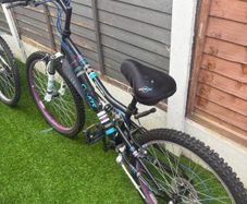 girls bike barely used. 18 gears . Immaculate condition like new . Unwanted gift .