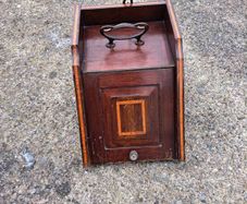 Edwardian mahogany coal scuttle