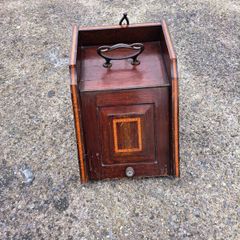 Edwardian mahogany coal scuttle