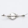 Connemara Marble Sterling Silver Brooch - Vintage Image 3