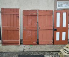 Antique pine doors