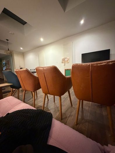 Vintage 4 armchairs for dining table