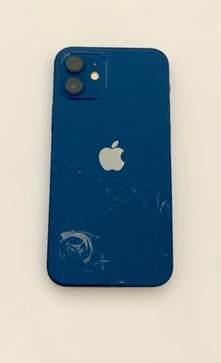iPhone 12, Blue, Unlocked with Spigen case