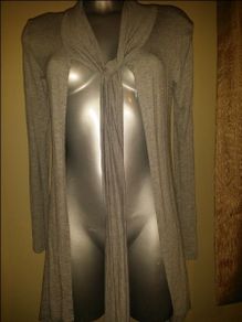 BNWT Grey  Long Zara Cardigan size M Postage included