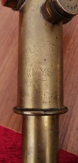 Vintage Mysto No 7 Brass Garden Sprayer