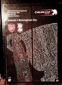2011. Arsenal V Birmingham City. Official Matchday Programme.