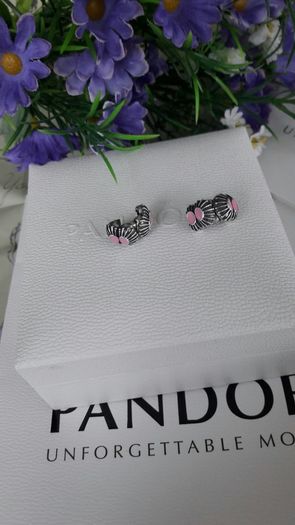 Brand new genuine Pandora sterling silver charm clips