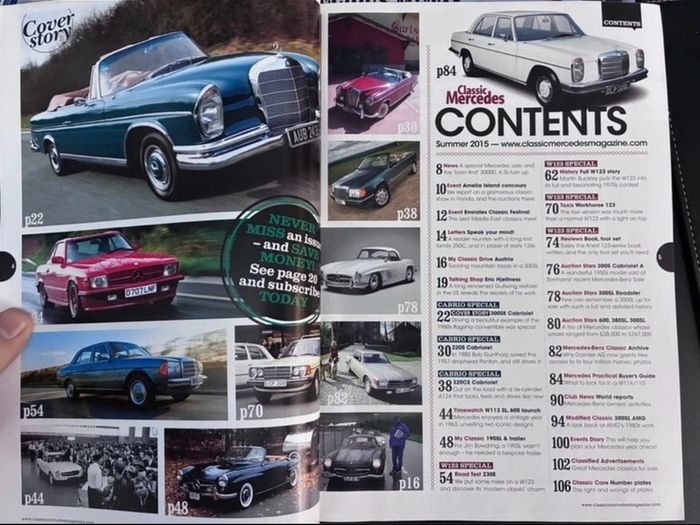 Classic Mercedes Magazines x4