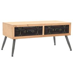 Coffee Table Solid Fir Wood 115x55x50 cm