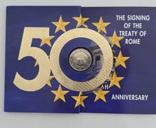 Ireland 2 Euro Treaty of Rome 50th Anniversary Coin Set Official Mint Pack