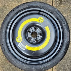 Genuine VW / Audi 18" Space Saver Spare Wheel & Continental Tyre - T125/70 R18