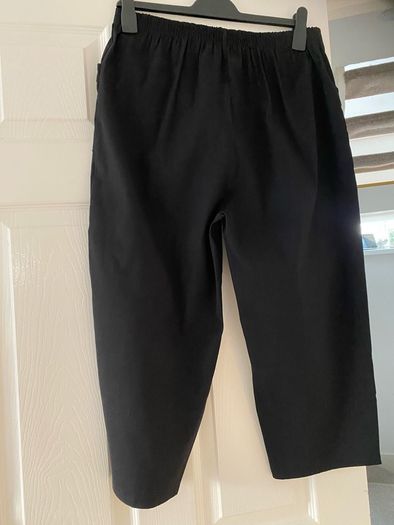 Crop trousers New fabulous mix cotton-size 1416 Black
