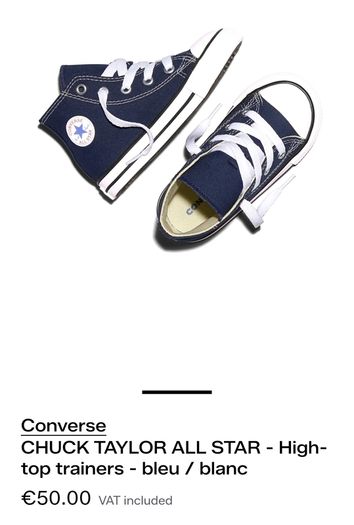 Kids Converse. Size Junior  UK 12