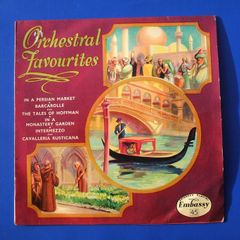 ORCHESTRAL FAVOURITES (extended play vinyl single 1958) various classical music x 4 (excellent condition throughout)