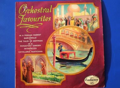 ORCHESTRAL FAVOURITES (extended play vinyl single 1958) various classical music x 4 (excellent condition throughout)
