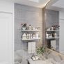 FREE EXPRESS SHIPPING White Floating Shelves Wall Mounted Set of 2 With 18kg Weight Capacity, Hanging Wall shelves for Bedroom, Kitchen, Bathroom, Living Room, Home Office, Storage Organiser Image 4