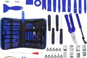 Trim Removal Tool Kit, Car Panel/Door/Audio Removal Tool Set, Auto Clip Pliers/Fastener Terminal Remover Tool, Push Pin Bumper Retainer Clip, Plastic Pry Tool Set with Storage Bag 203Pcs Blue (FREE POSTAGE)