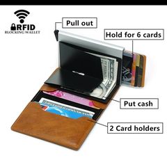 RFID Anti Theft Card Wallets. Double