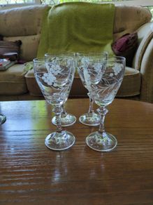 Vintage wine glasses