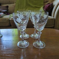 Vintage wine glasses