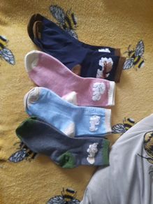 4 pair of cute fluffy ladies dog socks