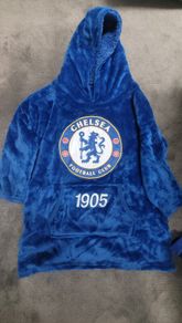 Chelsea fleece-hooded blanket poncho