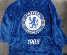 Chelsea fleece-hooded blanket poncho
