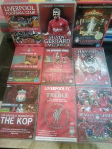 Liverpool Fc Dvd Collection Bundle Fa Cup Champions League Steven Gerrard Etc.