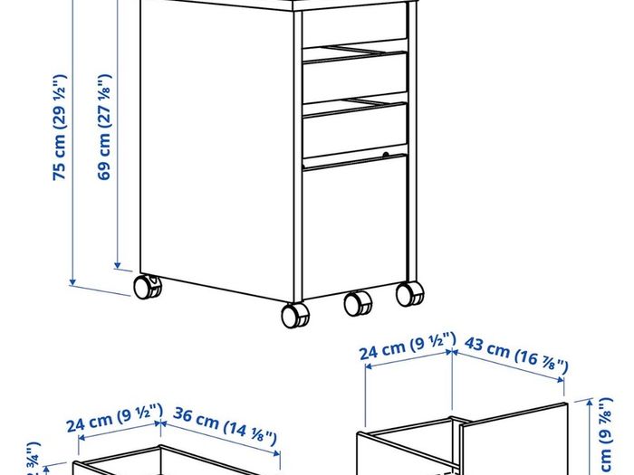 IKEA Micke File Cabinet