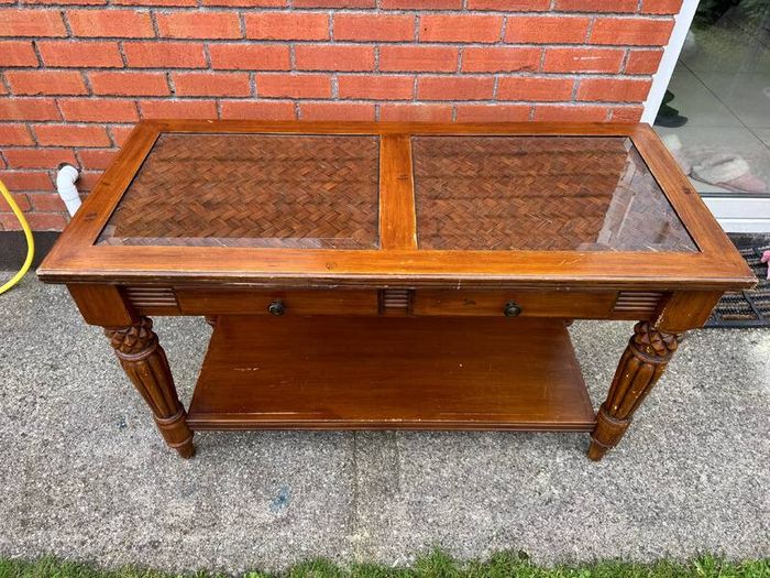 Solid Wood Colonial Console / Hall Table