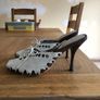 Slip-on heeled sandals, size 37EU Image 4