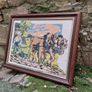 Horse Ploughing Scene (Linen ) Image 3