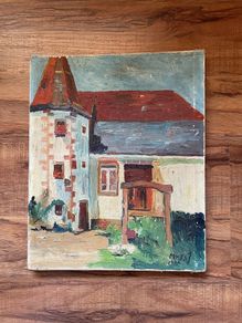 Vintage French Oil Painting