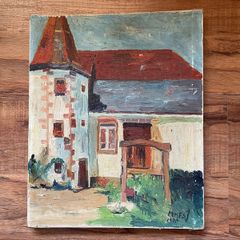 Vintage French Oil Painting