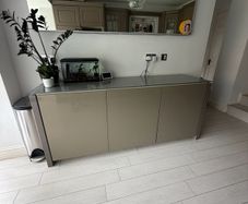 Calligaris Glass-Top Sideboard