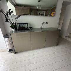 Calligaris Glass-Top Sideboard