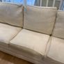 9 foot long cream sofa Image 2