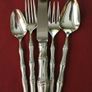 Stainless Supreme Cutlery Set, Bamboo Design,  made in Japan Image 2