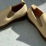 ARKET Soft Leather Slip-On Shoes Cream Beige Minimalist Size 39 Image 5