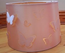 Pink butterfly lampshade