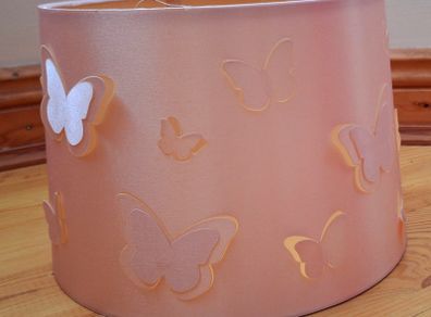 Pink butterfly lampshade