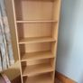 Solid 6 shelf pine bookcase Image 2