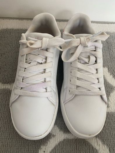 Pink & White leather Ralph Lauren runners