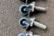 4 Rolling Riser Stage Platform Legs wheels castors
