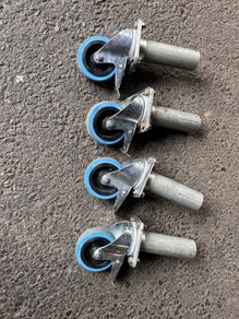 4 Rolling Riser Stage Platform Legs wheels castors