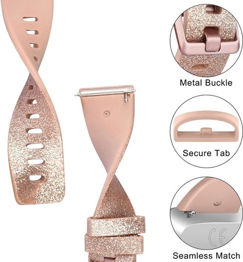 Pack 5 Silicone Straps Compatible with Fitbit Versa 2 Strap/Fitbit Versa Strap/Versa Lite Strap/Versa SE Strap, Classic Soft Replacement Sport Wristbands Accessories for Women Men (Pack A, S)