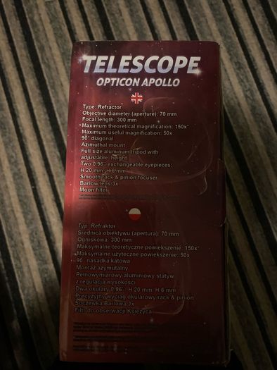 Telescope for kids never used